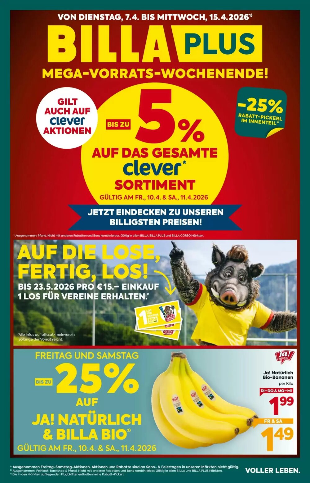 Billa Flugblatt (ab 07.04.2026) - Angebote und Prospekt - Seite 1