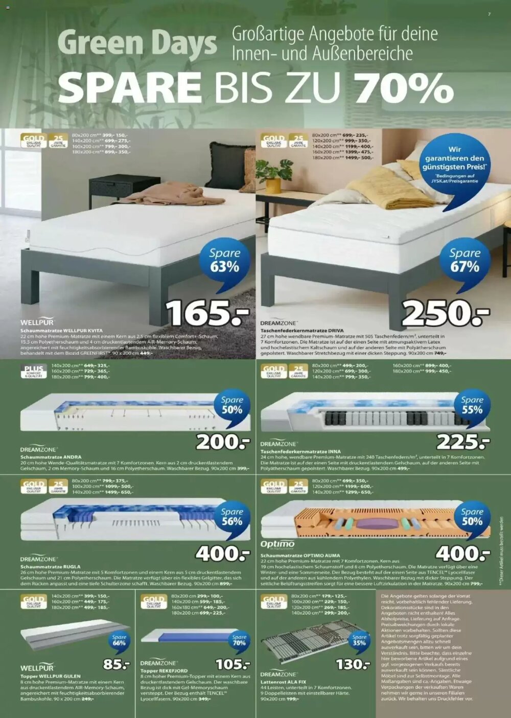 JYSK Flugblatt (ab 08.04.2026) - Angebote und Prospekt - Seite 7