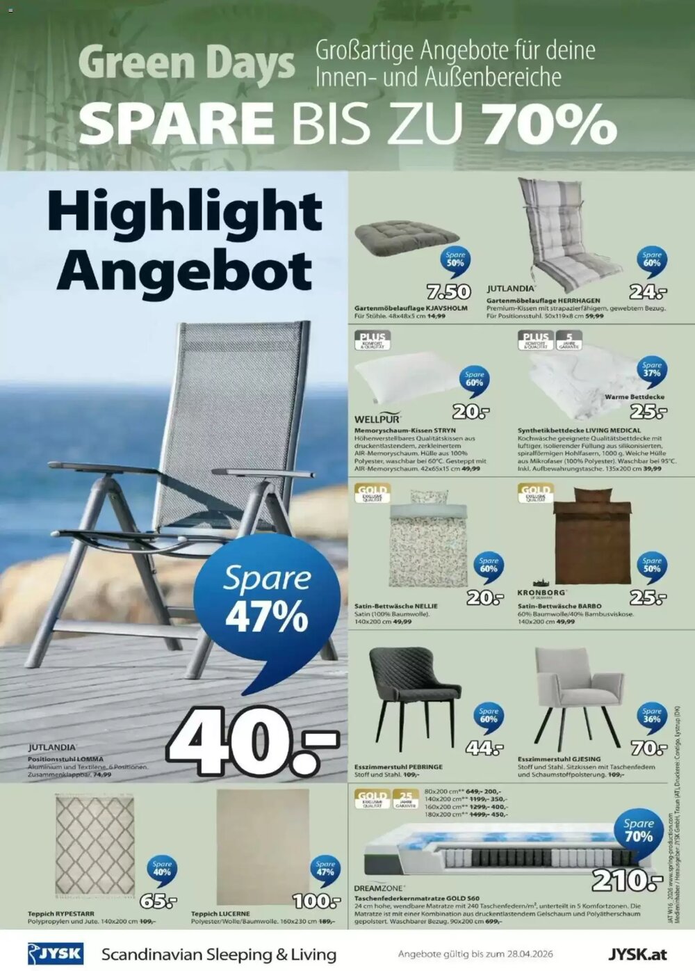 JYSK Flugblatt (ab 08.04.2026) - Angebote und Prospekt - Seite 8