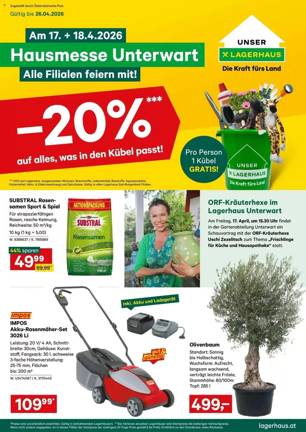 Lagerhaus Flugblatt (ab 08.04.2026) - Angebote und Prospekt - Seite 1