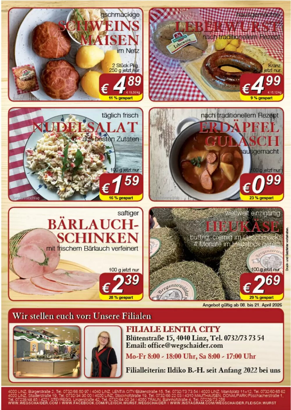 Wegschaider Flugblatt (ab 08.04.2026) - Angebote und Prospekt - Seite 2