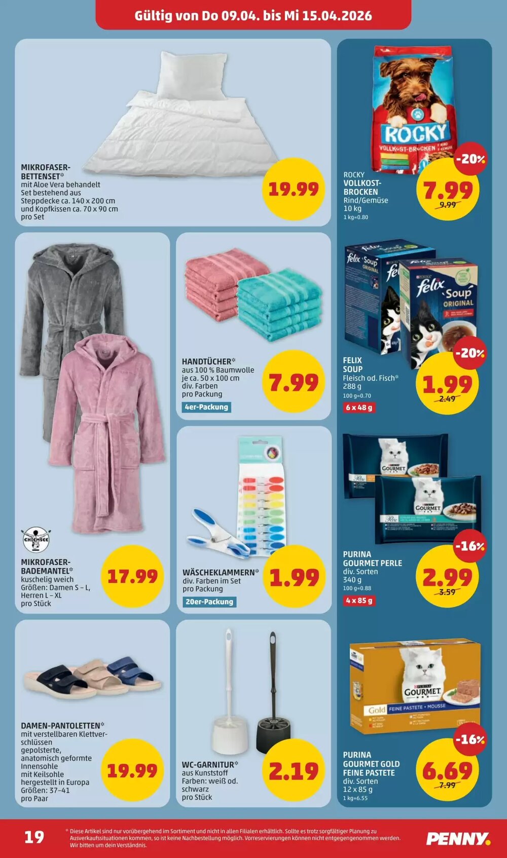 PENNY Flugblatt (ab 09.04.2026) - Angebote und Prospekt - Seite 19