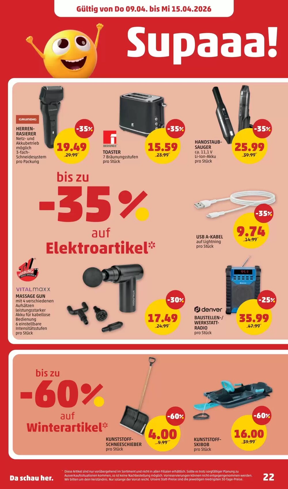 PENNY Flugblatt (ab 09.04.2026) - Angebote und Prospekt - Seite 22