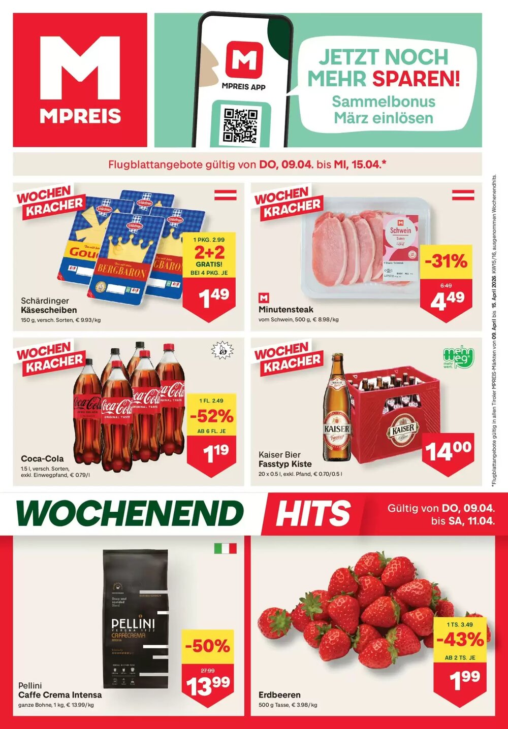 MPreis Flugblatt (ab 09.04.2026) - Angebote und Prospekt - Seite 1