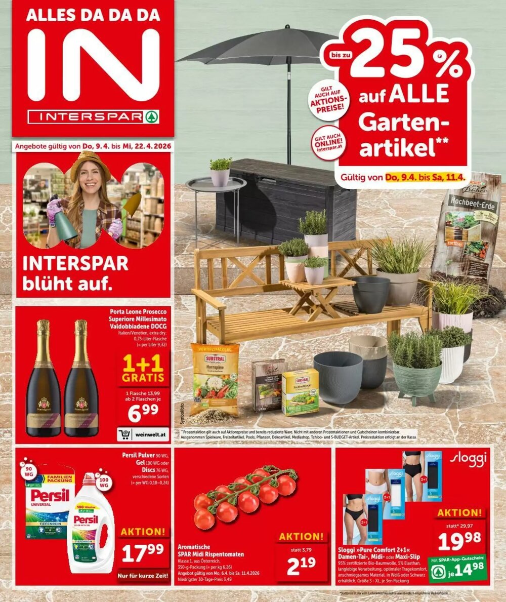 Interspar Flugblatt (ab 09.04.2026) - Angebote und Prospekt - Seite 1