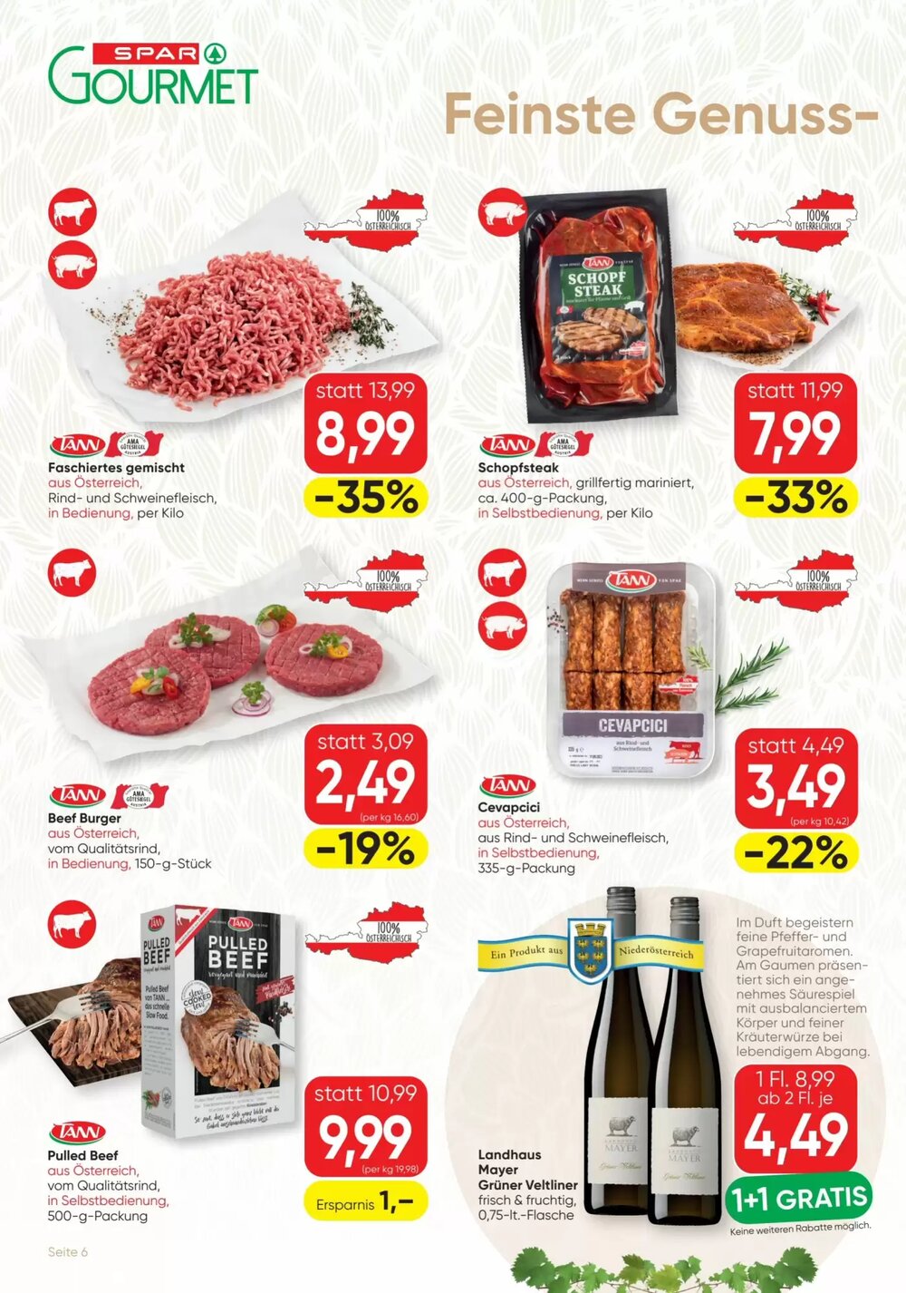 SPAR Gourmet Flugblatt (ab 09.04.2026) - Angebote und Prospekt - Seite 6