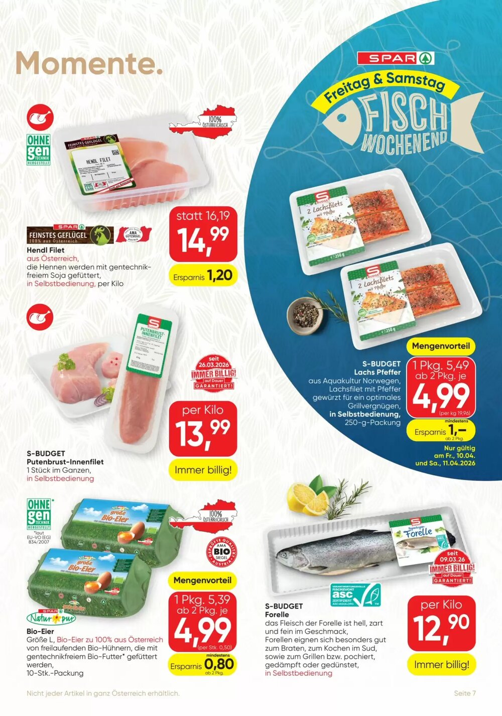SPAR Gourmet Flugblatt (ab 09.04.2026) - Angebote und Prospekt - Seite 7