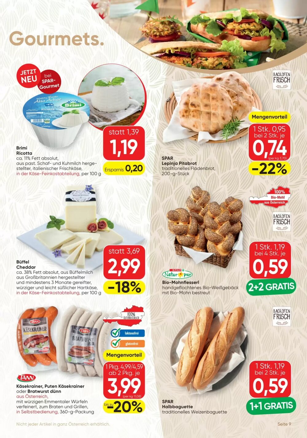 SPAR Gourmet Flugblatt (ab 09.04.2026) - Angebote und Prospekt - Seite 9