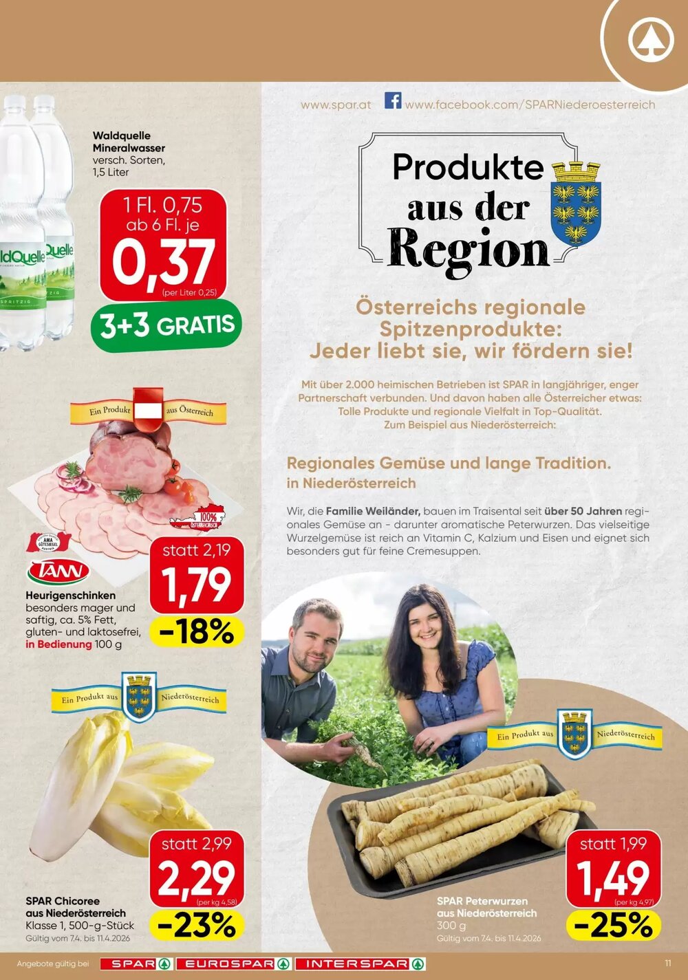 Spar Flugblatt (ab 09.04.2026) - Angebote und Prospekt - Seite 11