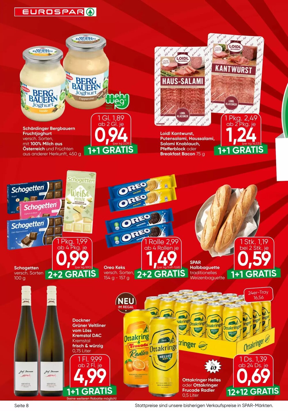 Eurospar Flugblatt (ab 09.04.2026) - Angebote und Prospekt - Seite 8