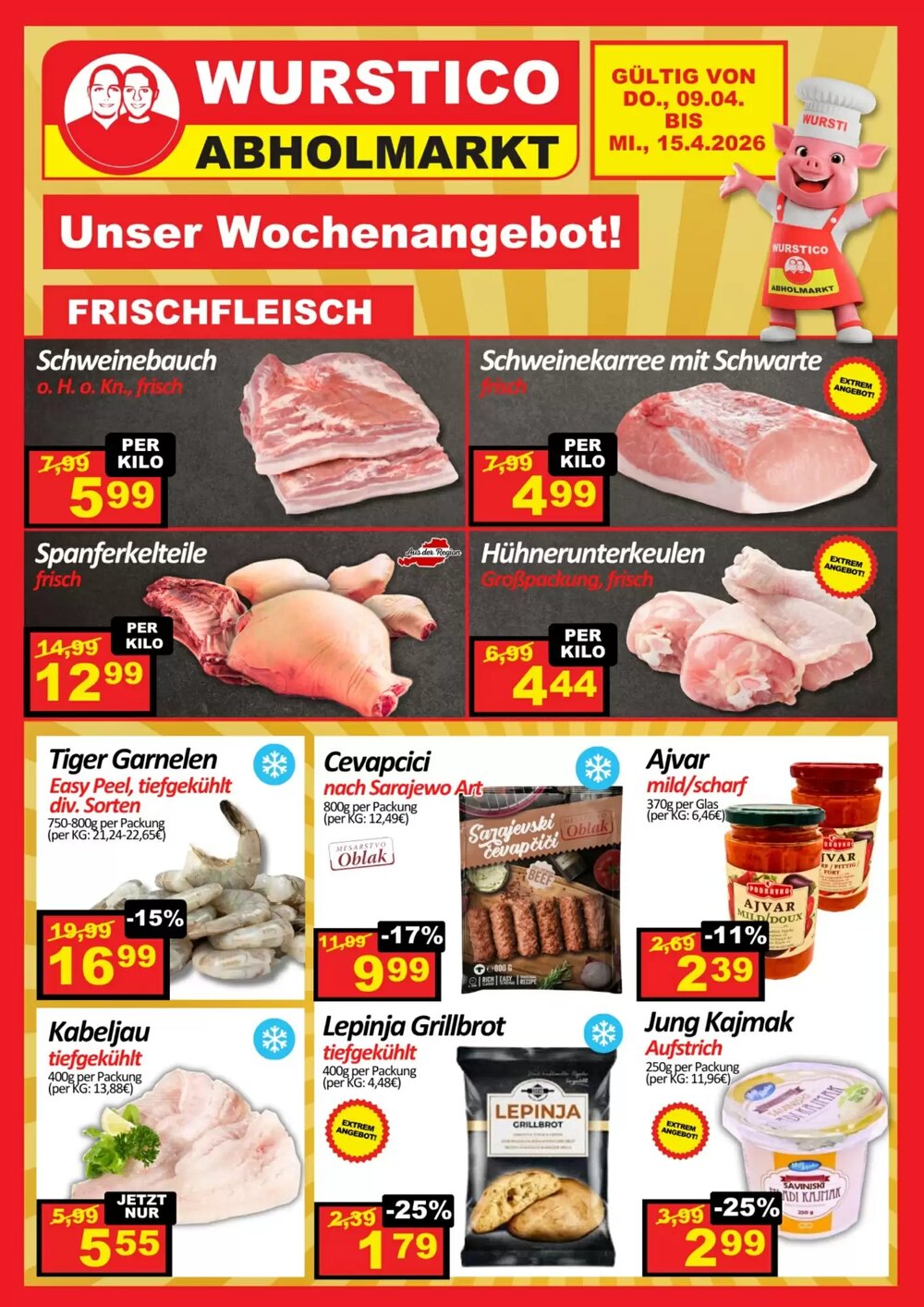 Wurstico Flugblatt (ab 09.04.2026) - Angebote und Prospekt - Seite 1