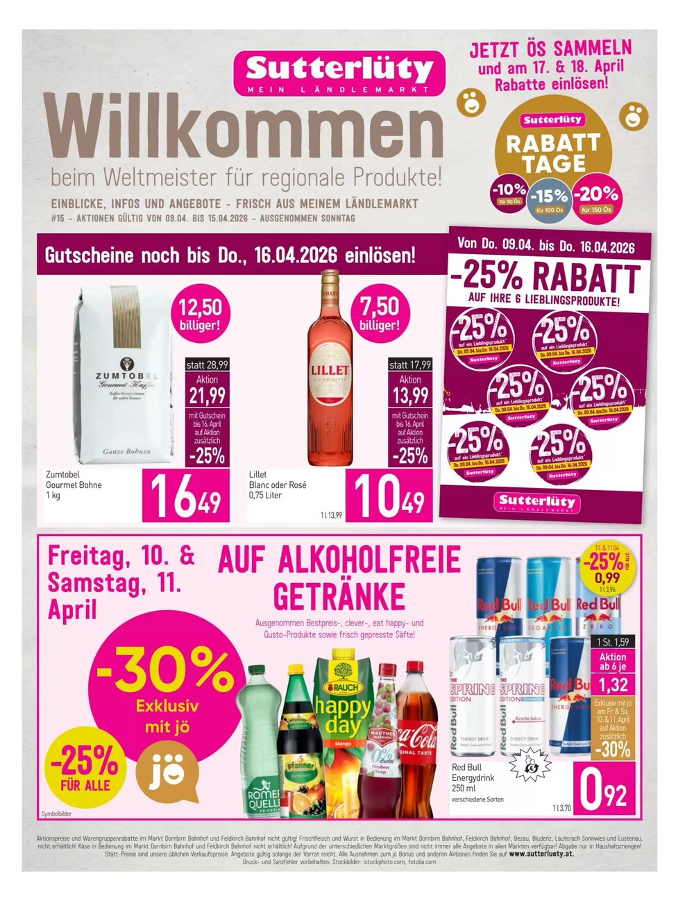 Sutterlüty Flugblatt (ab 09.04.2026) - Angebote und Prospekt - Seite 1