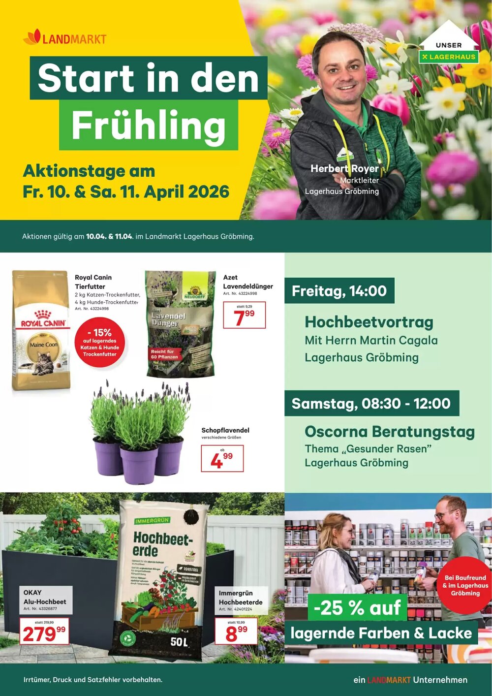 Landmarkt Flugblatt (ab 10.04.2026) - Angebote und Prospekt - Seite 1