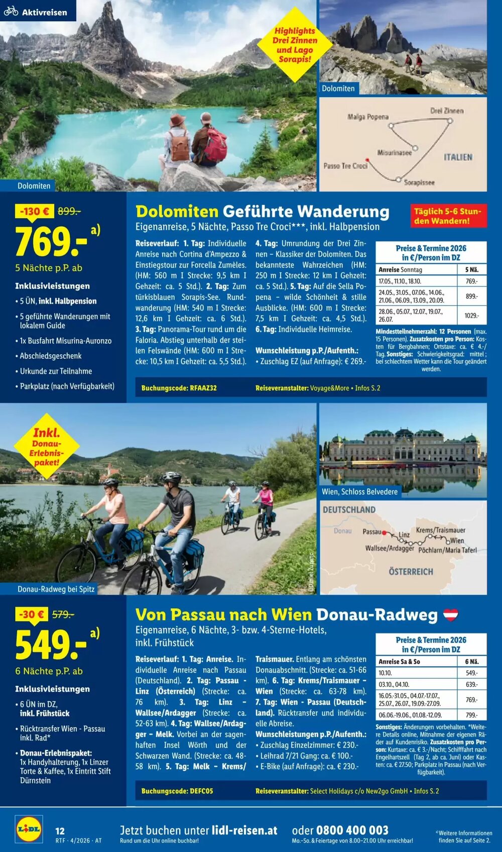 Lidl Reisen Flugblatt (ab 11.04.2026) - Angebote und Prospekt - Seite 12