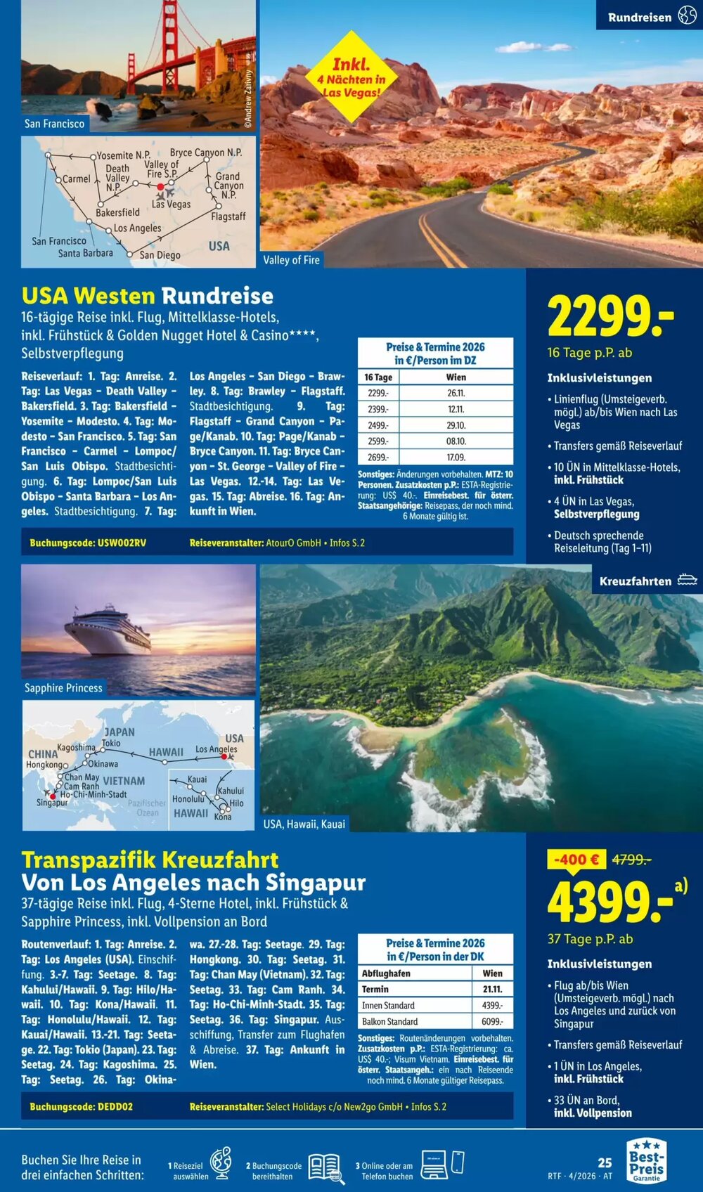 Lidl Reisen Flugblatt (ab 11.04.2026) - Angebote und Prospekt - Seite 25