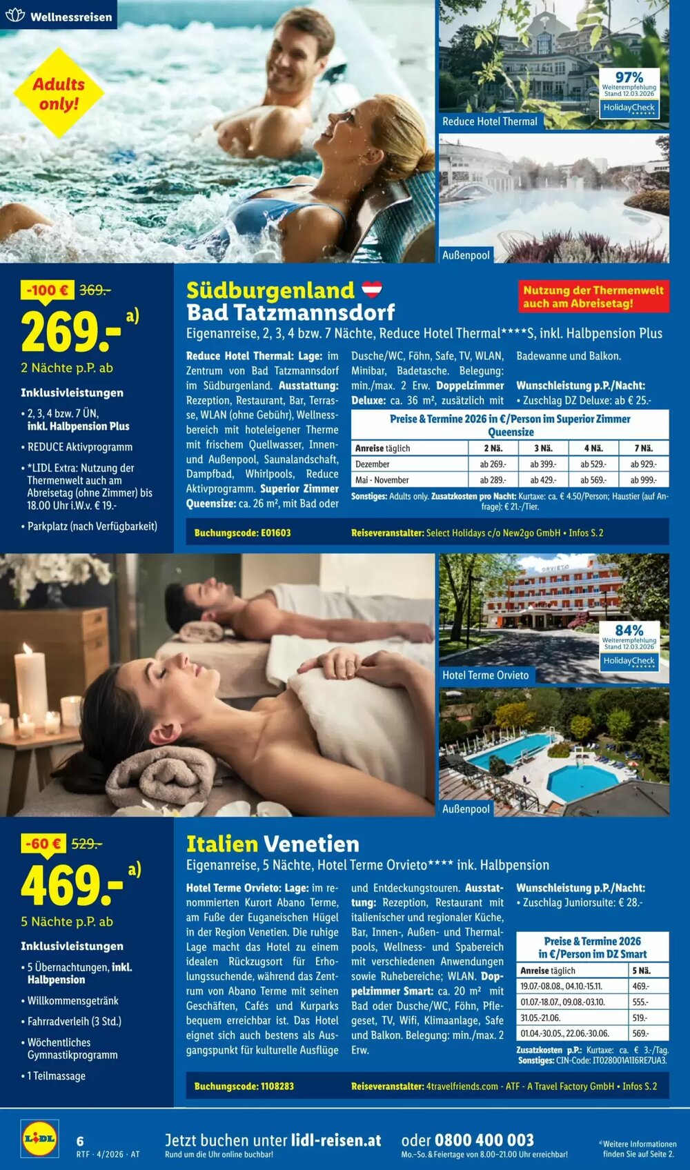 Lidl Reisen Flugblatt (ab 11.04.2026) - Angebote und Prospekt - Seite 6