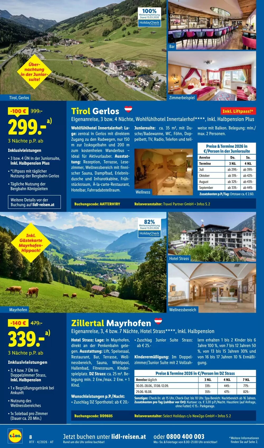 Lidl Reisen Flugblatt (ab 11.04.2026) - Angebote und Prospekt - Seite 8