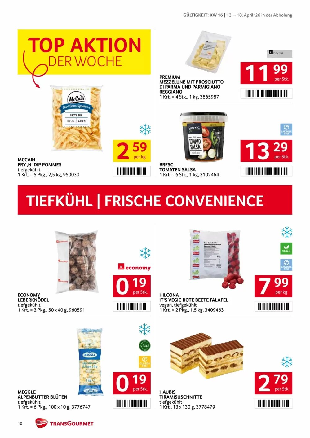 Transgourmet Flugblatt (ab 13.04.2026) - Angebote und Prospekt - Seite 10