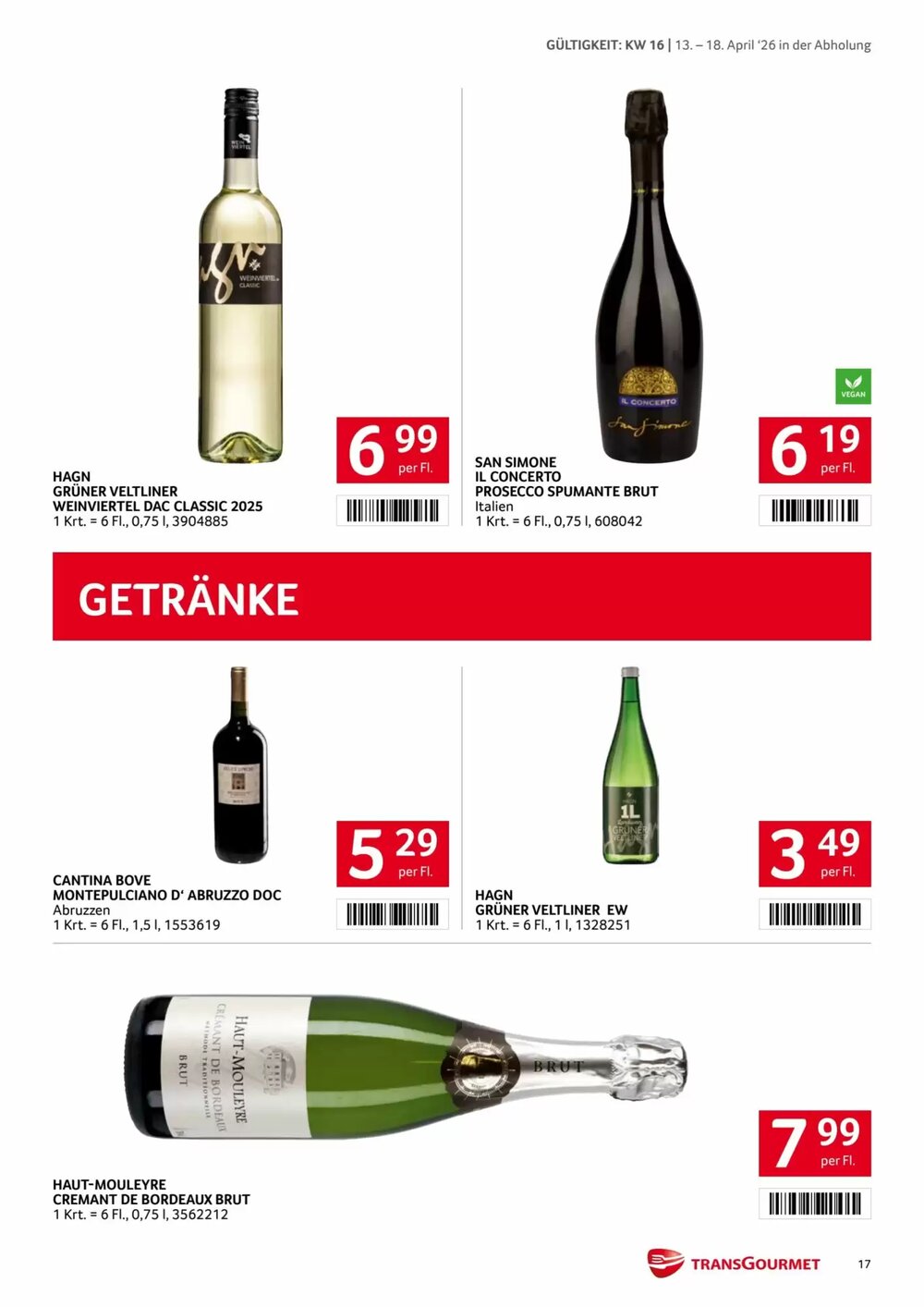 Transgourmet Flugblatt (ab 13.04.2026) - Angebote und Prospekt - Seite 17