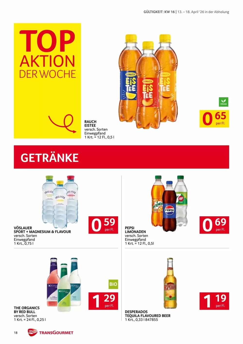 Transgourmet Flugblatt (ab 13.04.2026) - Angebote und Prospekt - Seite 18