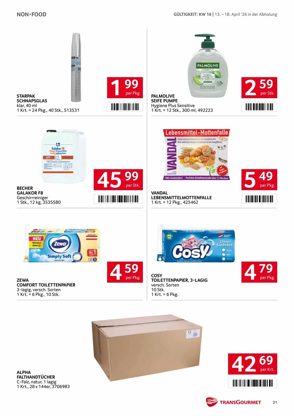 Transgourmet Flugblatt (ab 13.04.2026) - Angebote und Prospekt - Seite 21