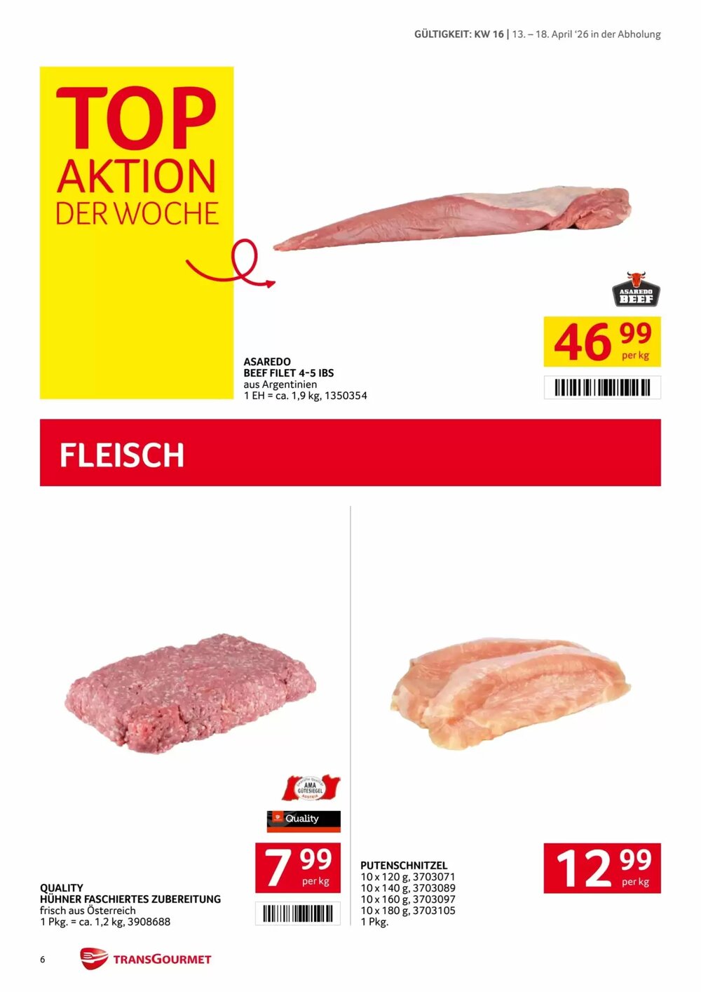Transgourmet Flugblatt (ab 13.04.2026) - Angebote und Prospekt - Seite 6