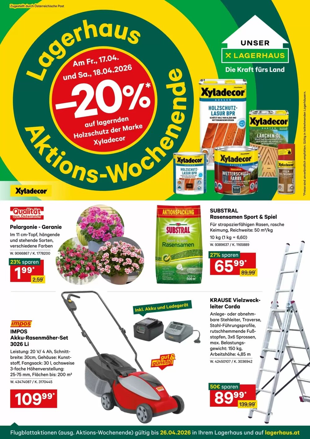 Lagerhaus Flugblatt (ab 13.04.2026) - Angebote und Prospekt - Seite 1
