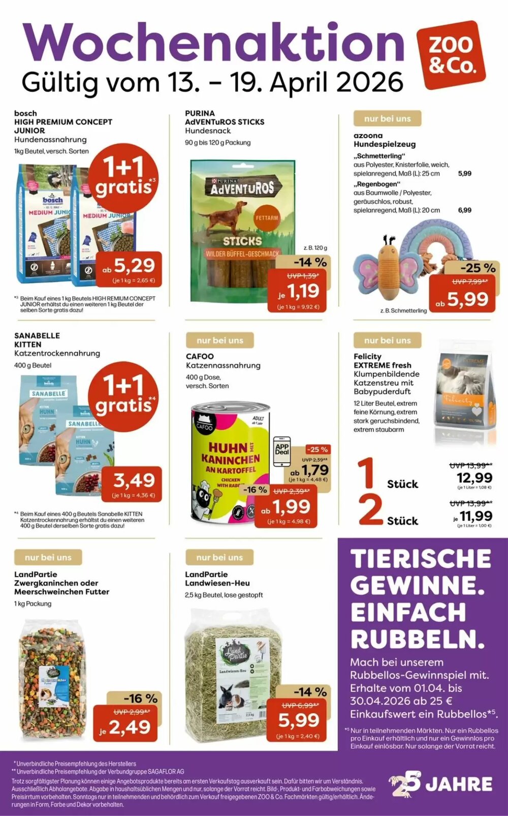 ZOO & Co Flugblatt (ab 13.04.2026) - Angebote und Prospekt - Seite 1