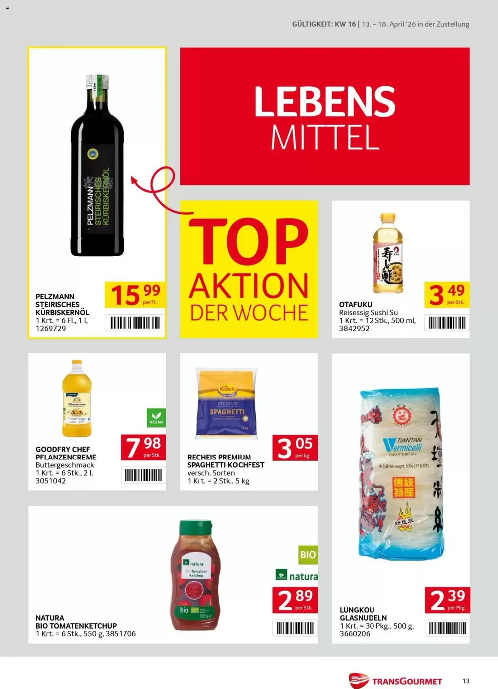 Transgourmet Flugblatt (ab 13.04.2026) - Angebote und Prospekt - Seite 13
