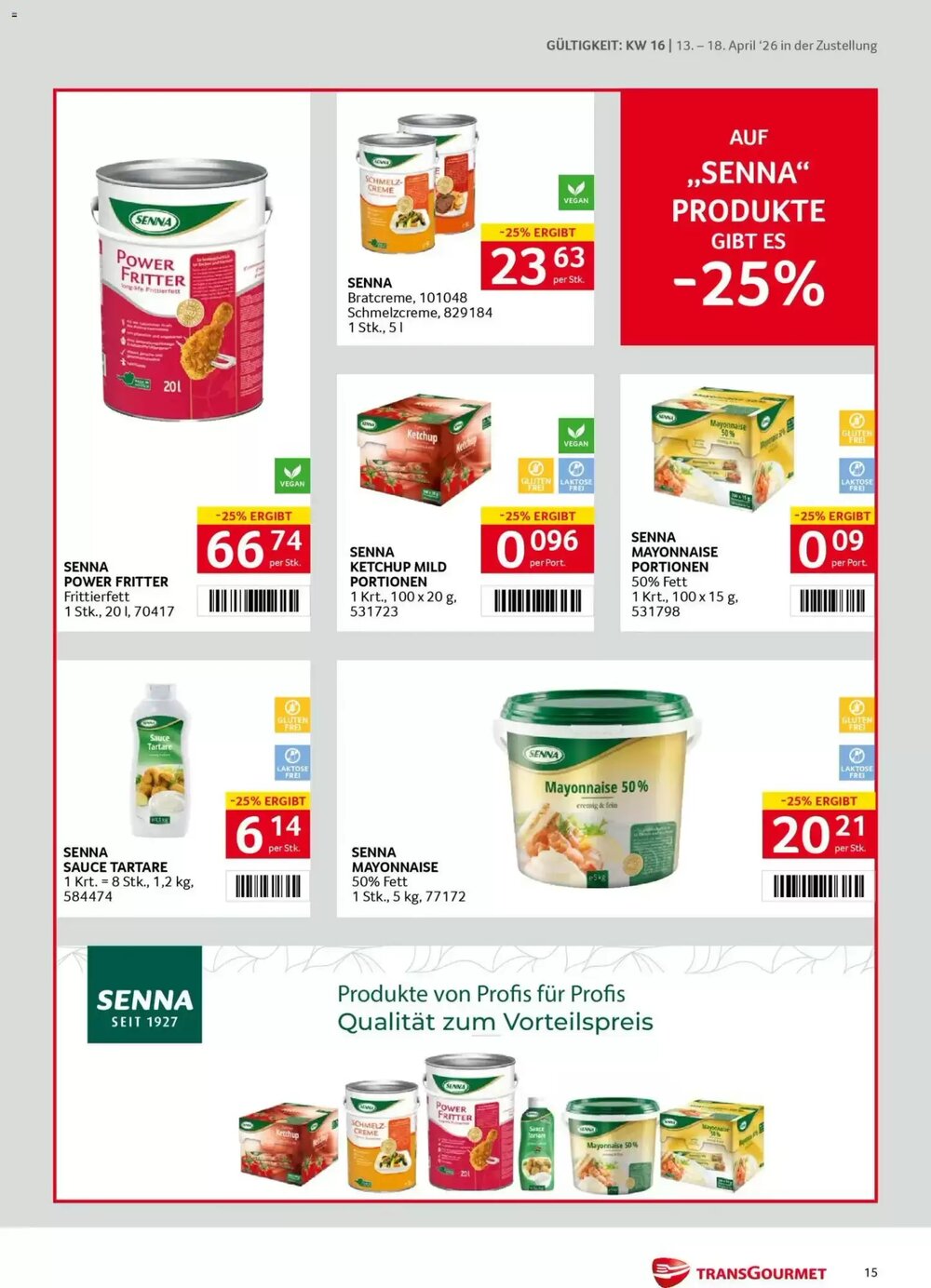 Transgourmet Flugblatt (ab 13.04.2026) - Angebote und Prospekt - Seite 15