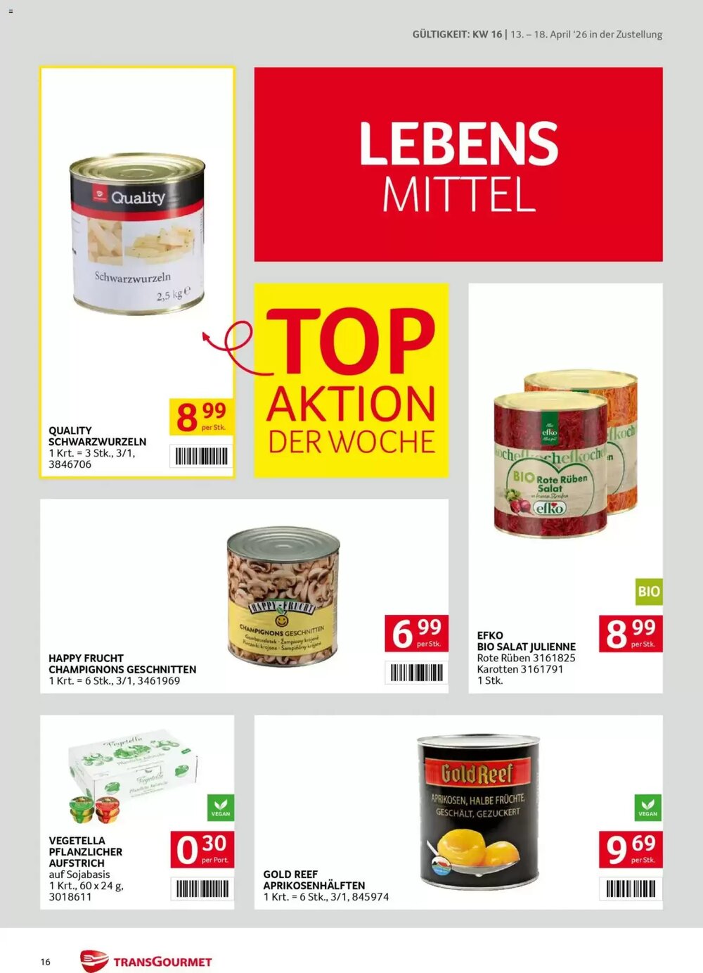 Transgourmet Flugblatt (ab 13.04.2026) - Angebote und Prospekt - Seite 16
