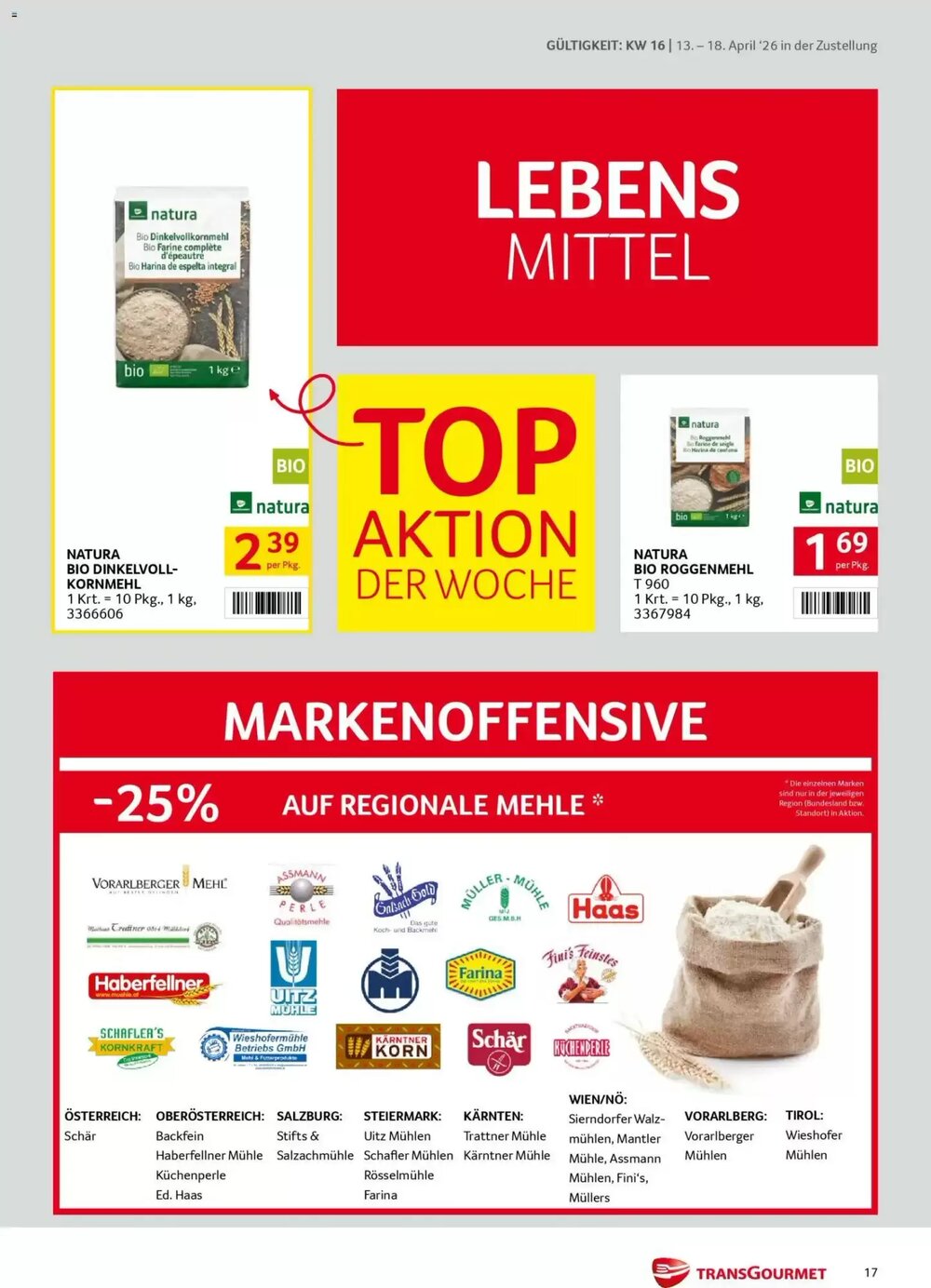 Transgourmet Flugblatt (ab 13.04.2026) - Angebote und Prospekt - Seite 17