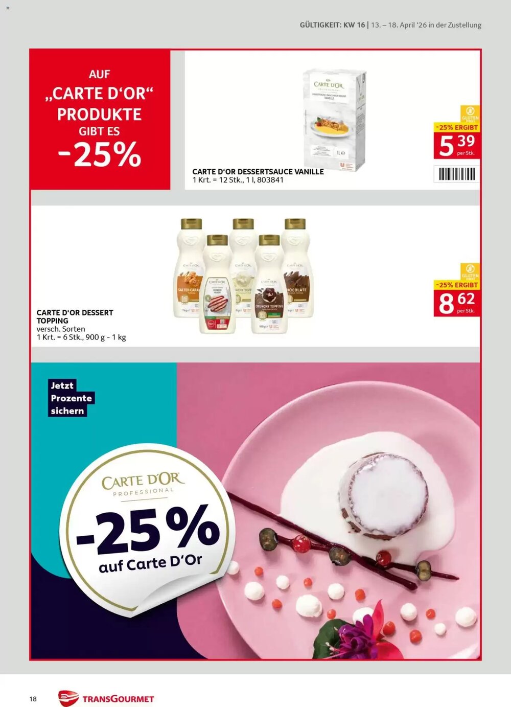 Transgourmet Flugblatt (ab 13.04.2026) - Angebote und Prospekt - Seite 18