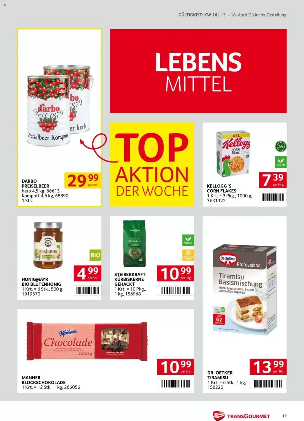 Transgourmet Flugblatt (ab 13.04.2026) - Angebote und Prospekt - Seite 19