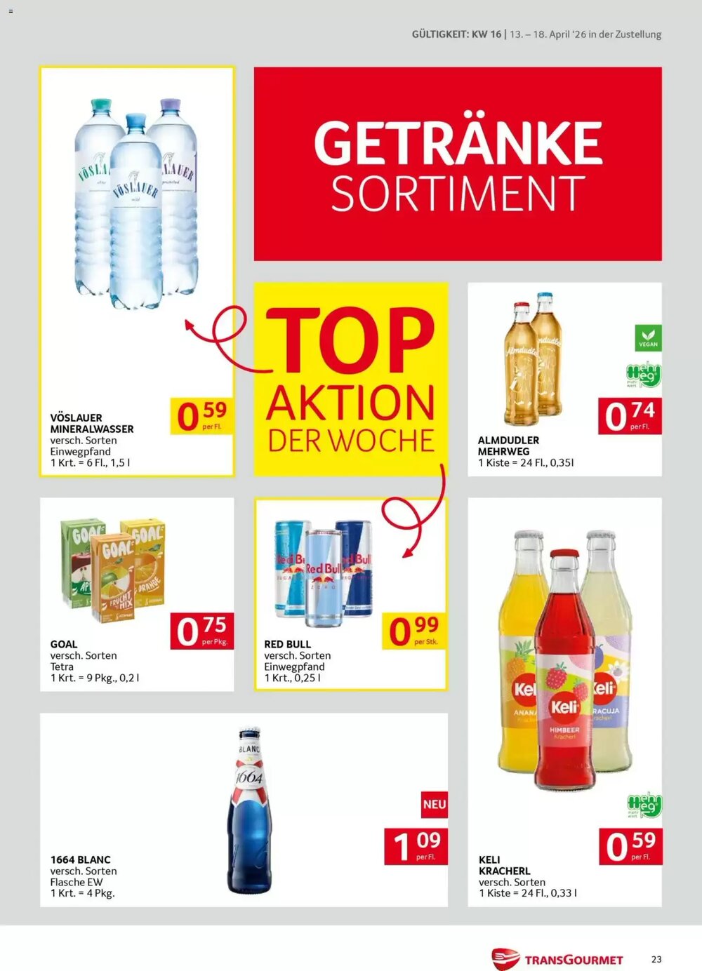Transgourmet Flugblatt (ab 13.04.2026) - Angebote und Prospekt - Seite 23