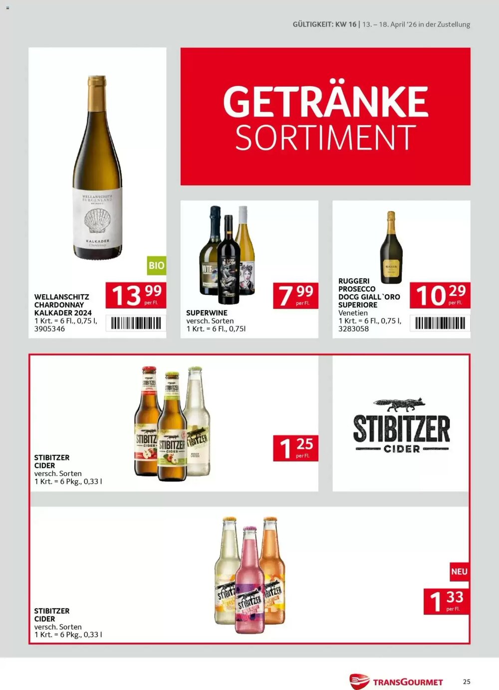 Transgourmet Flugblatt (ab 13.04.2026) - Angebote und Prospekt - Seite 25