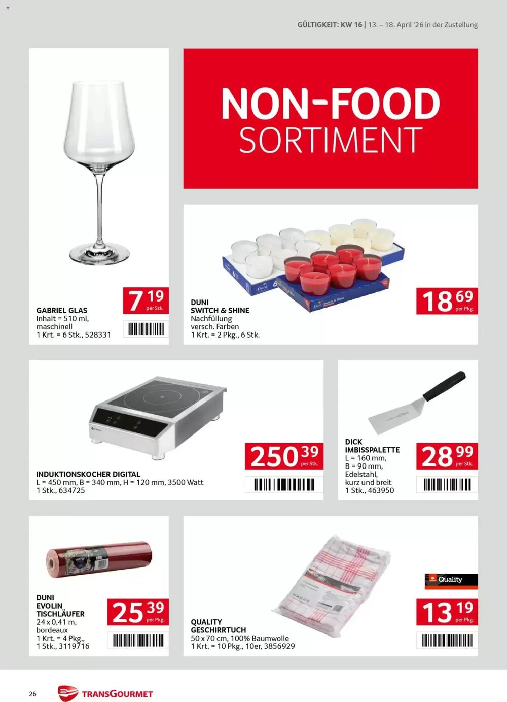 Transgourmet Flugblatt (ab 13.04.2026) - Angebote und Prospekt - Seite 26