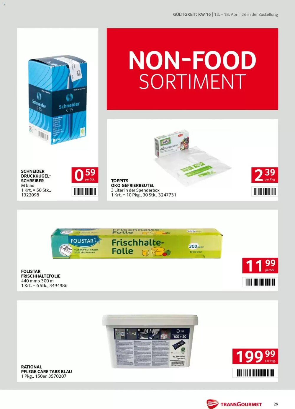 Transgourmet Flugblatt (ab 13.04.2026) - Angebote und Prospekt - Seite 29