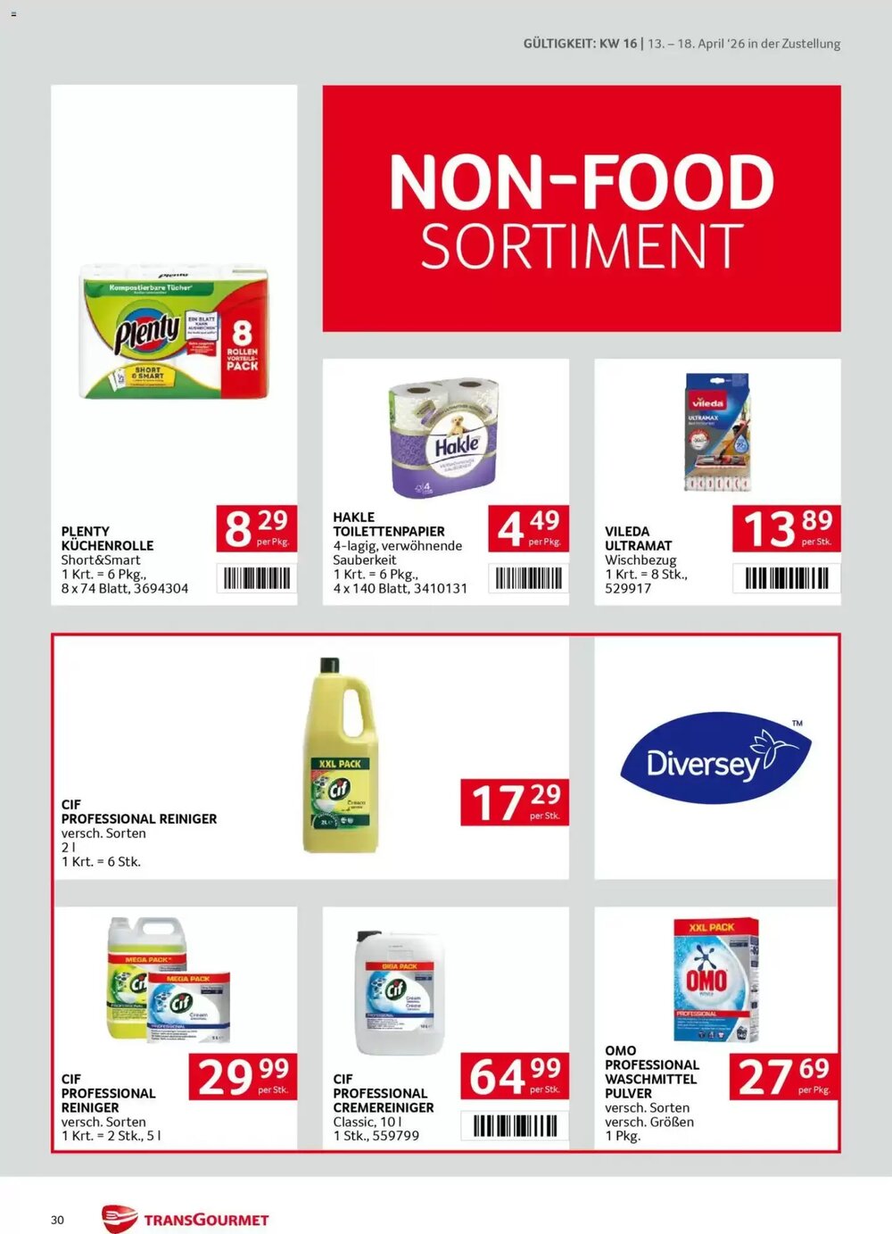 Transgourmet Flugblatt (ab 13.04.2026) - Angebote und Prospekt - Seite 30