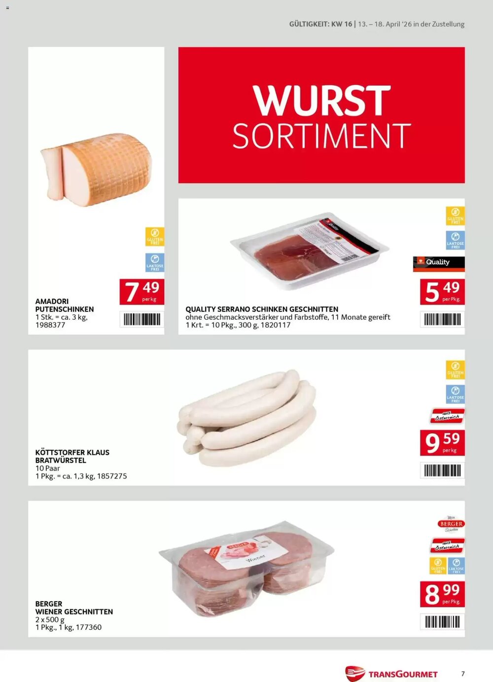 Transgourmet Flugblatt (ab 13.04.2026) - Angebote und Prospekt - Seite 7