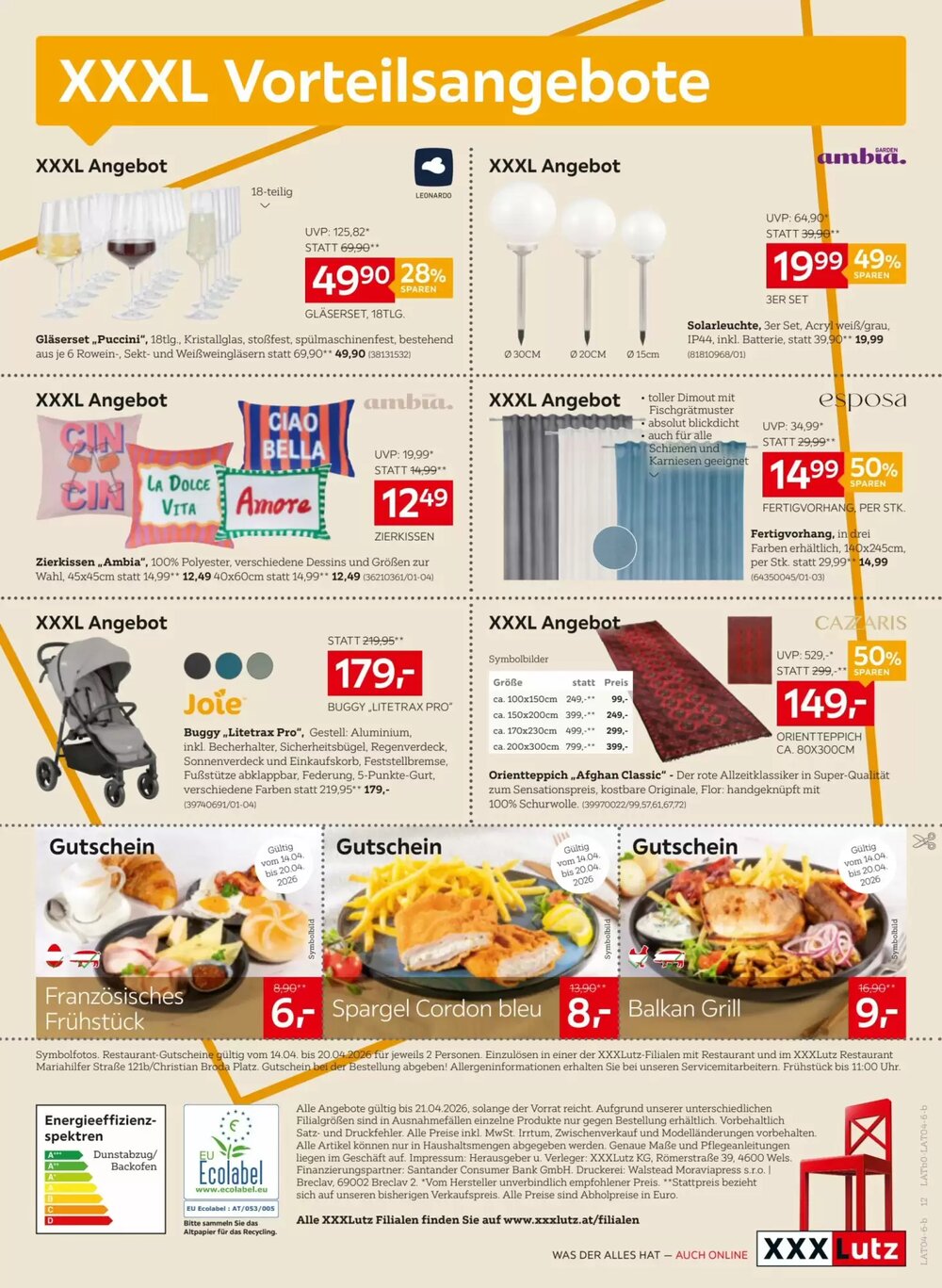 XXXLutz Flugblatt (ab 14.04.2026) - Angebote und Prospekt - Seite 12