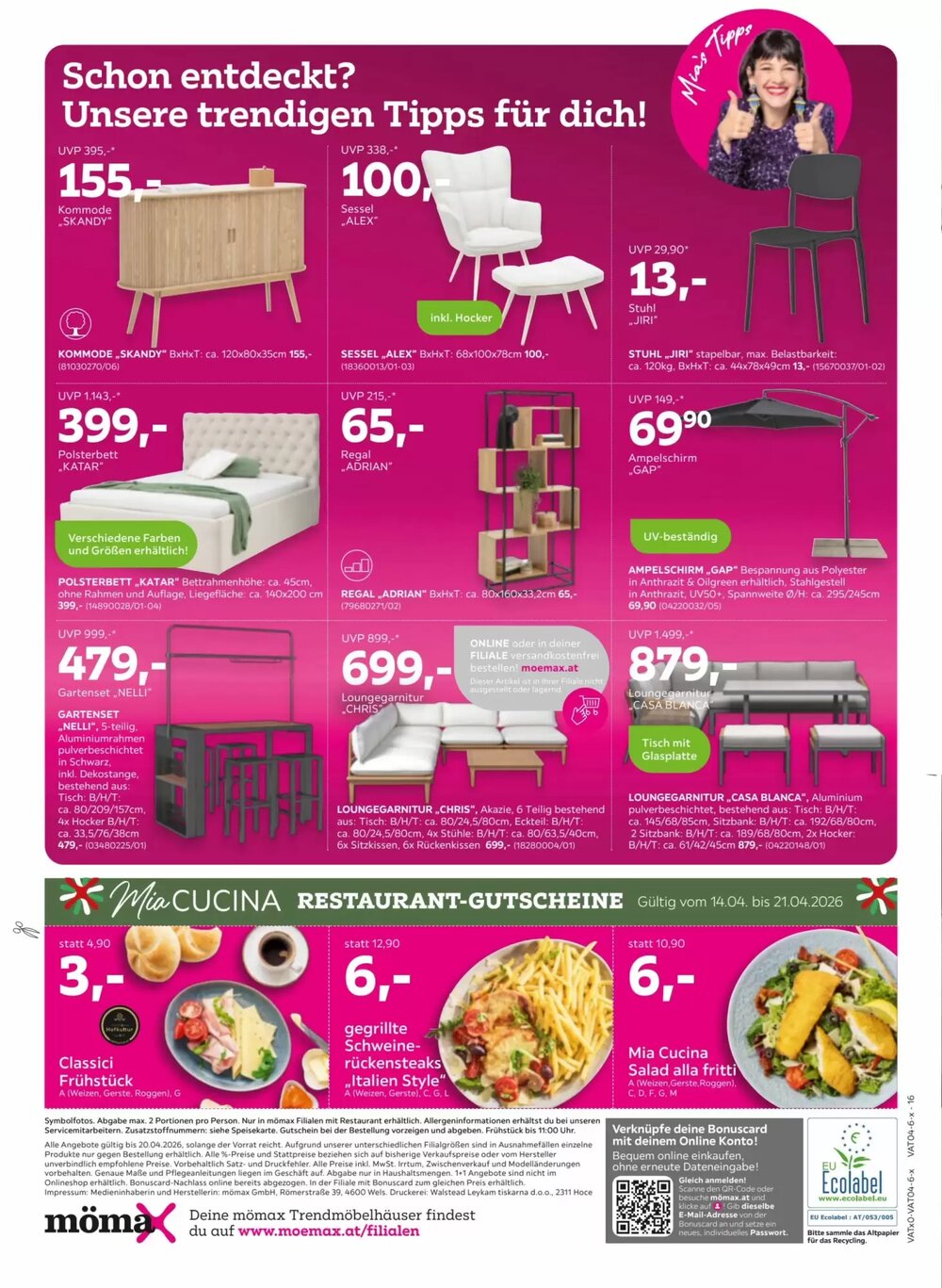 Mömax Flugblatt (ab 14.04.2026) - Angebote und Prospekt - Seite 16