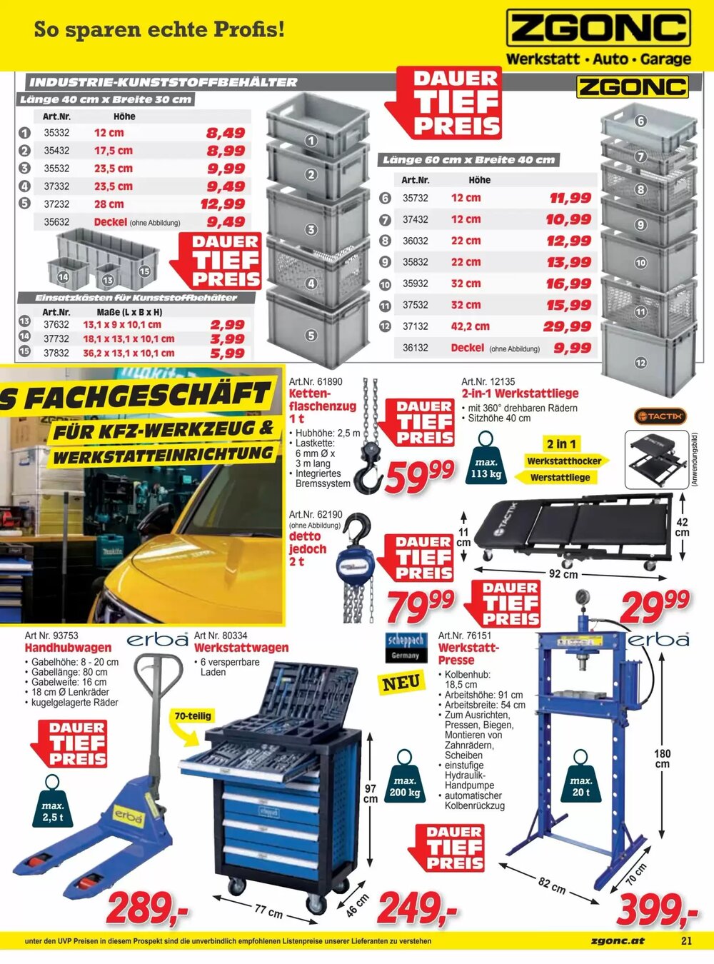 Zgonc Flugblatt (ab 14.04.2026) - Angebote und Prospekt - Seite 21