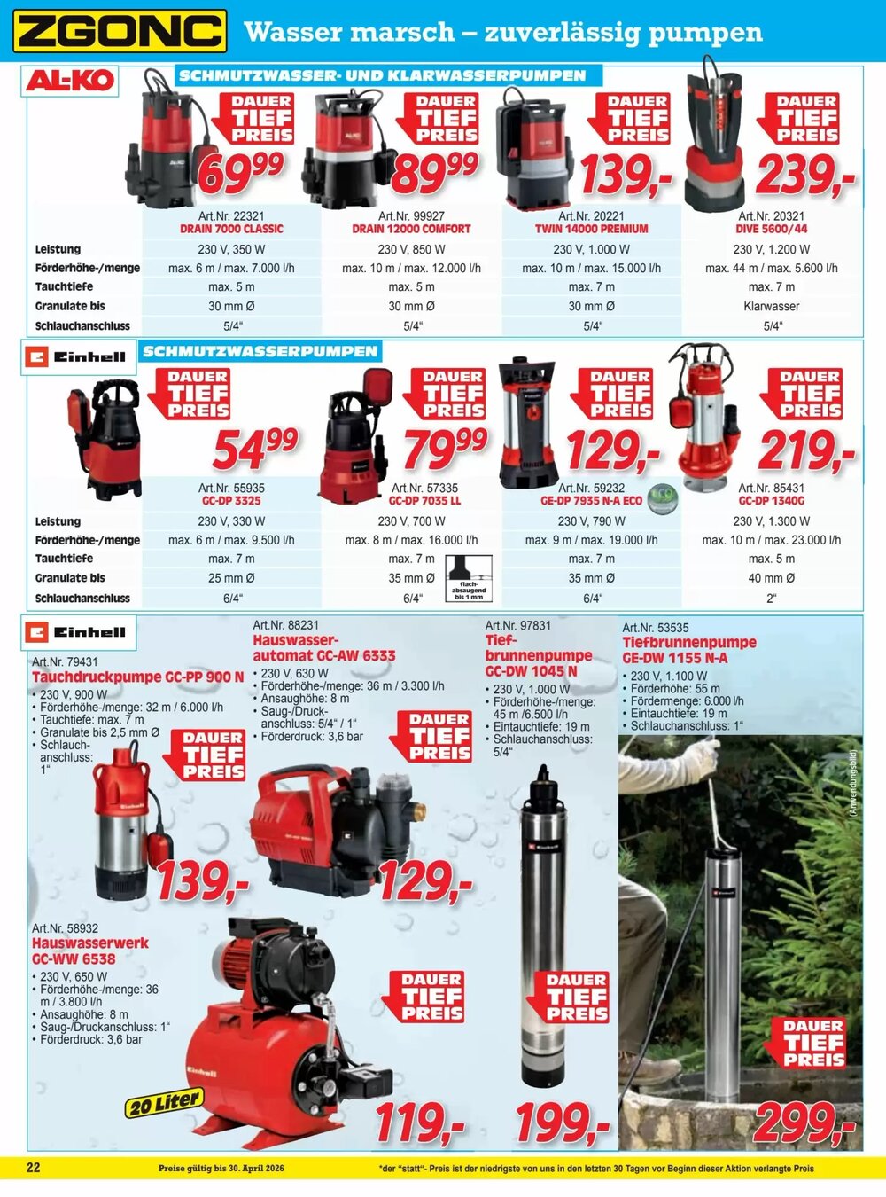 Zgonc Flugblatt (ab 14.04.2026) - Angebote und Prospekt - Seite 22