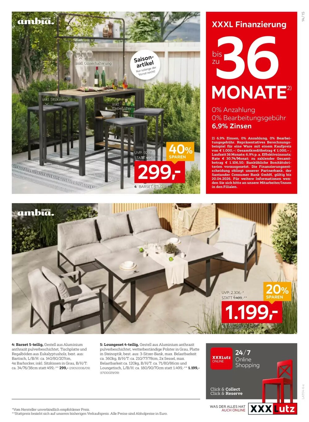 XXXLutz Flugblatt (ab 14.04.2026) - Angebote und Prospekt - Seite 15