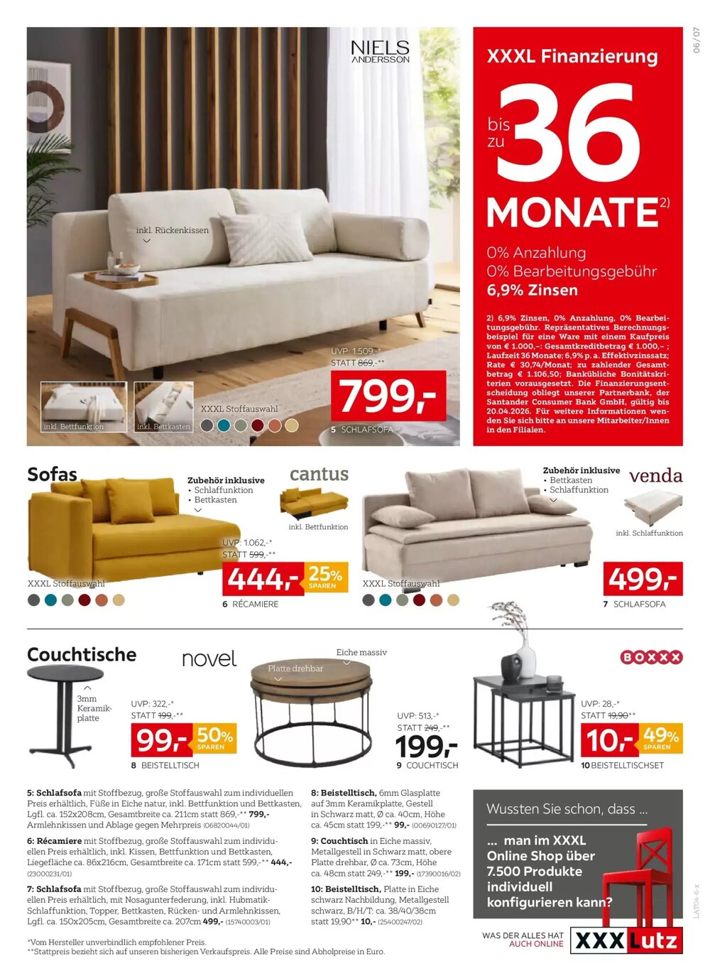 XXXLutz Flugblatt (ab 14.04.2026) - Angebote und Prospekt - Seite 7