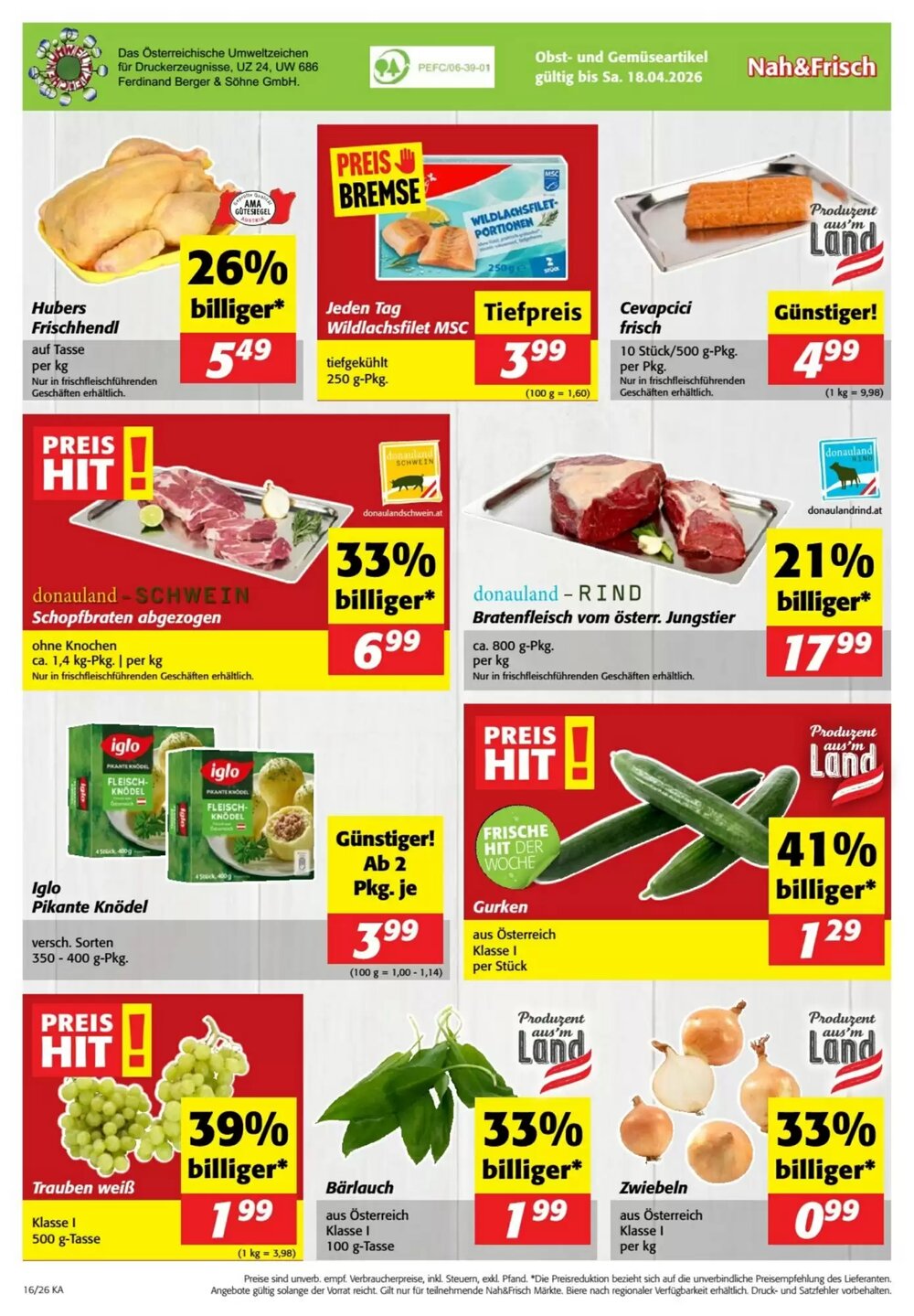 Nah&Frisch Flugblatt (ab 15.04.2026) - Angebote und Prospekt - Seite 8