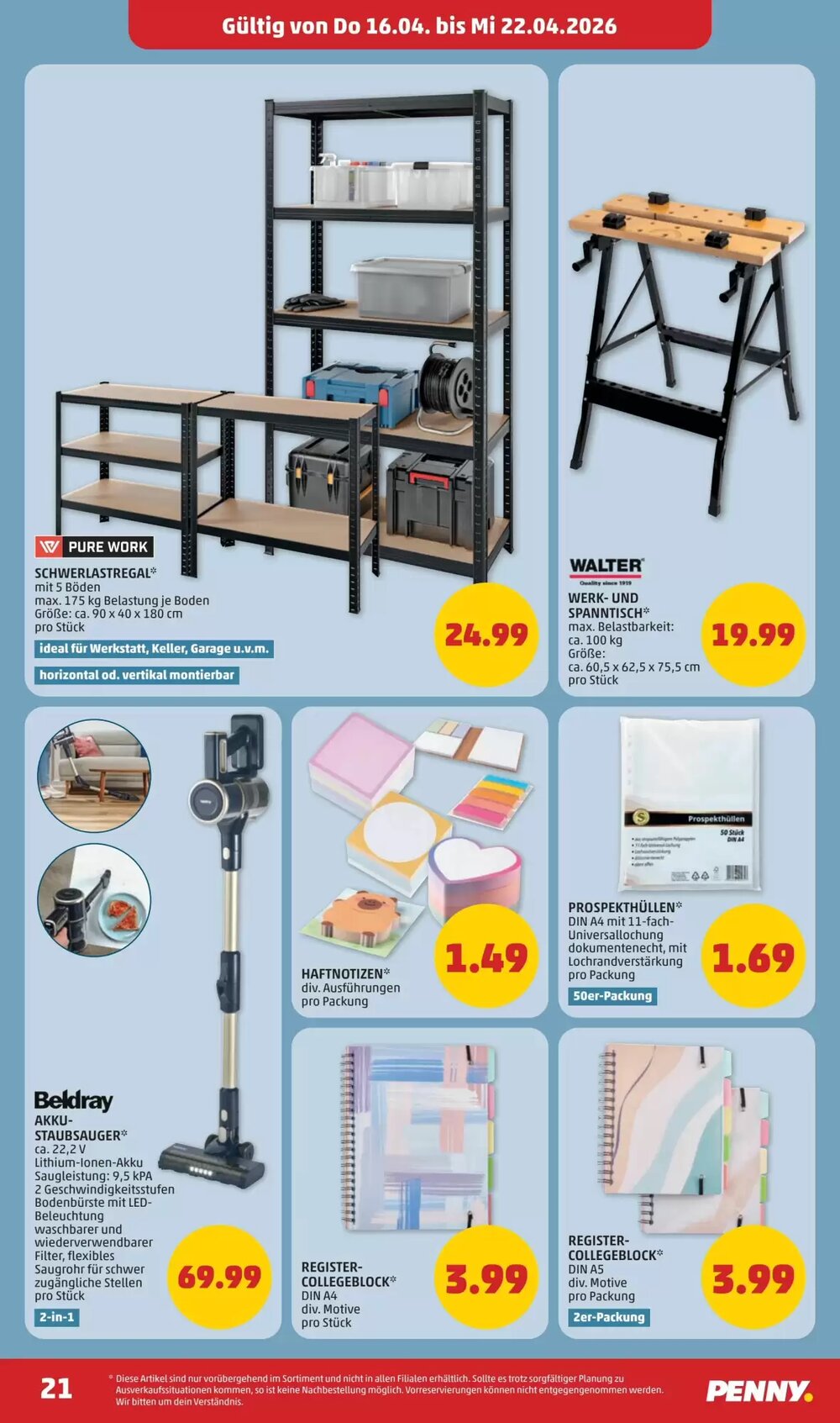 PENNY Flugblatt (ab 16.04.2026) - Angebote und Prospekt - Seite 21