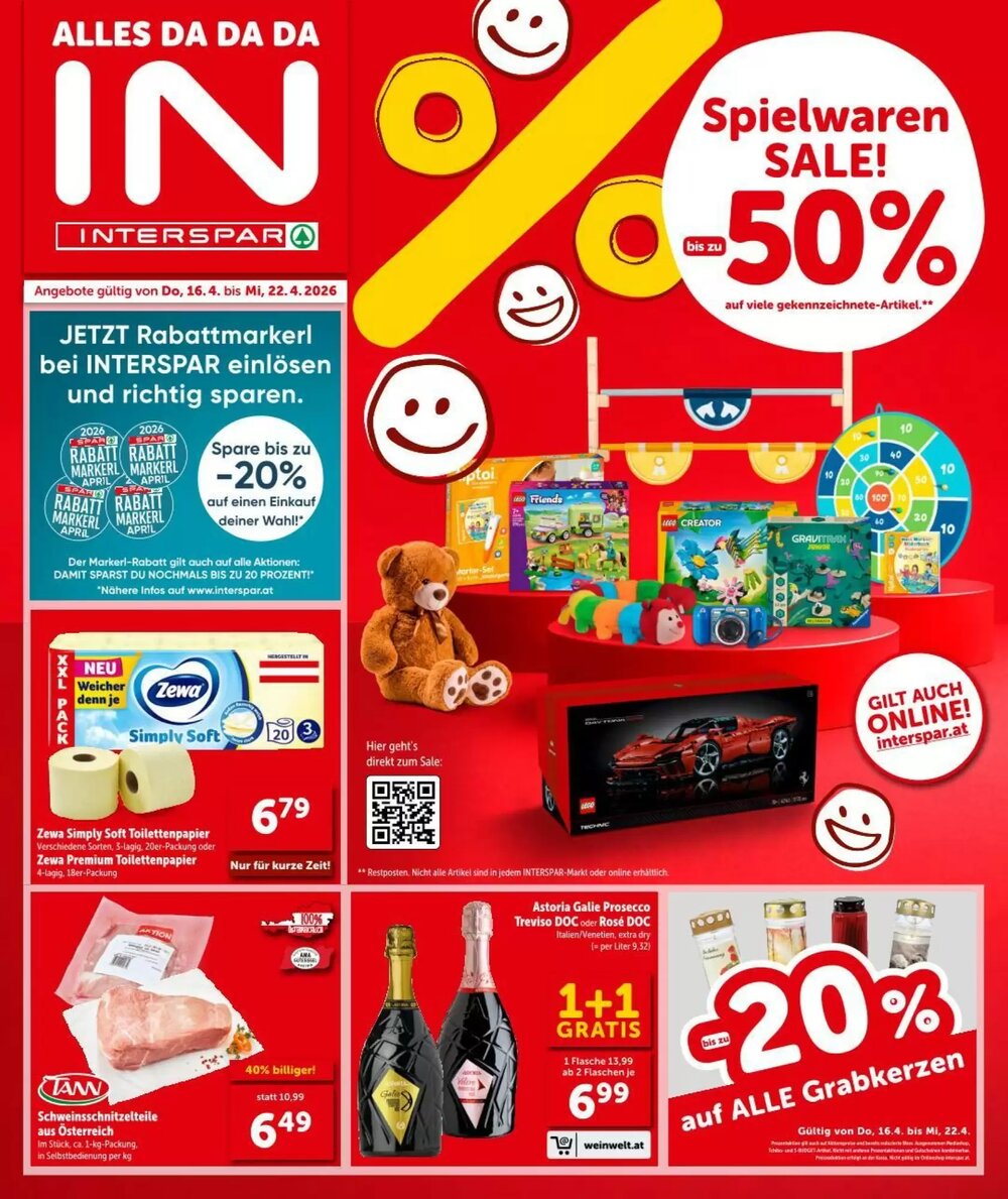 Interspar Flugblatt (ab 16.04.2026) - Angebote und Prospekt - Seite 1