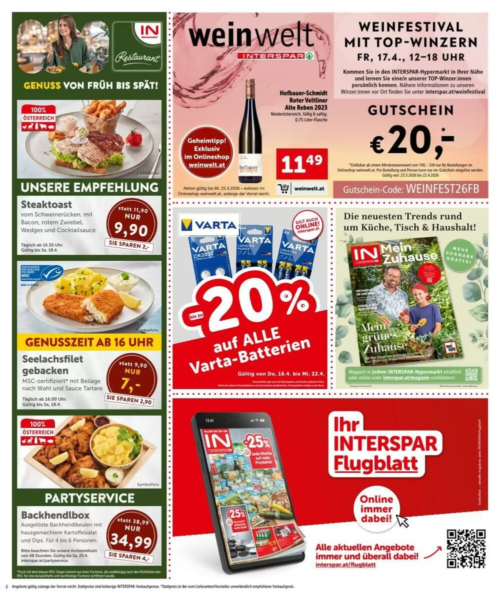 Interspar Flugblatt (ab 16.04.2026) - Angebote und Prospekt - Seite 2